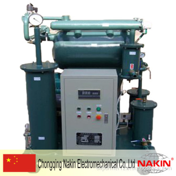 Single stage vacuum insulating oil recycling